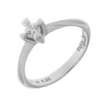 Fabio Ferro Hearts White Gold Engagement Ring with 0.25 Carat Diamond