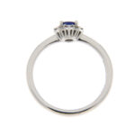 Fabio Ferro Kate Mini Ring with Blue Sapphire and Brilliant Cut Diamonds