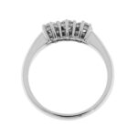 Trilogy Fabio Ferro Ring in White Gold with Brilliant Cut Diamonds 0.55 Carat