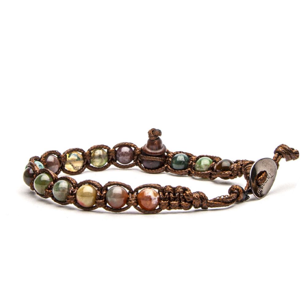 Tibetan Tamashii Bracelet with Musk Agate 6mm