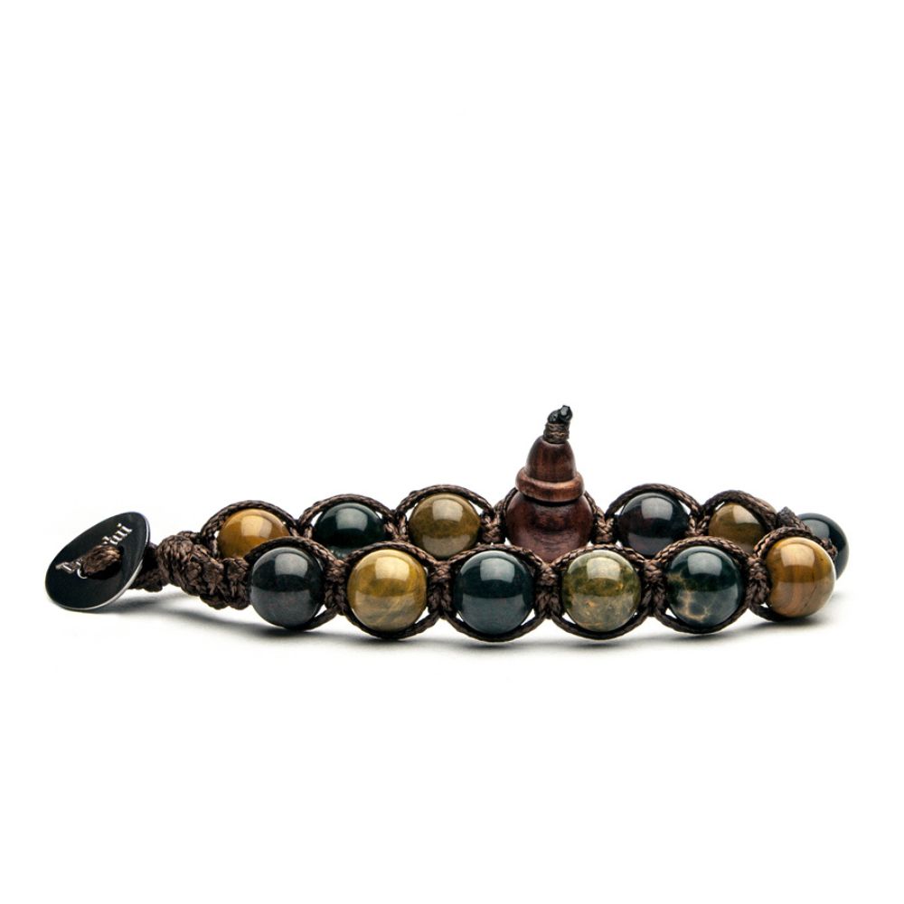 Tibetan Tamashii Bracelet with Ocean Stone