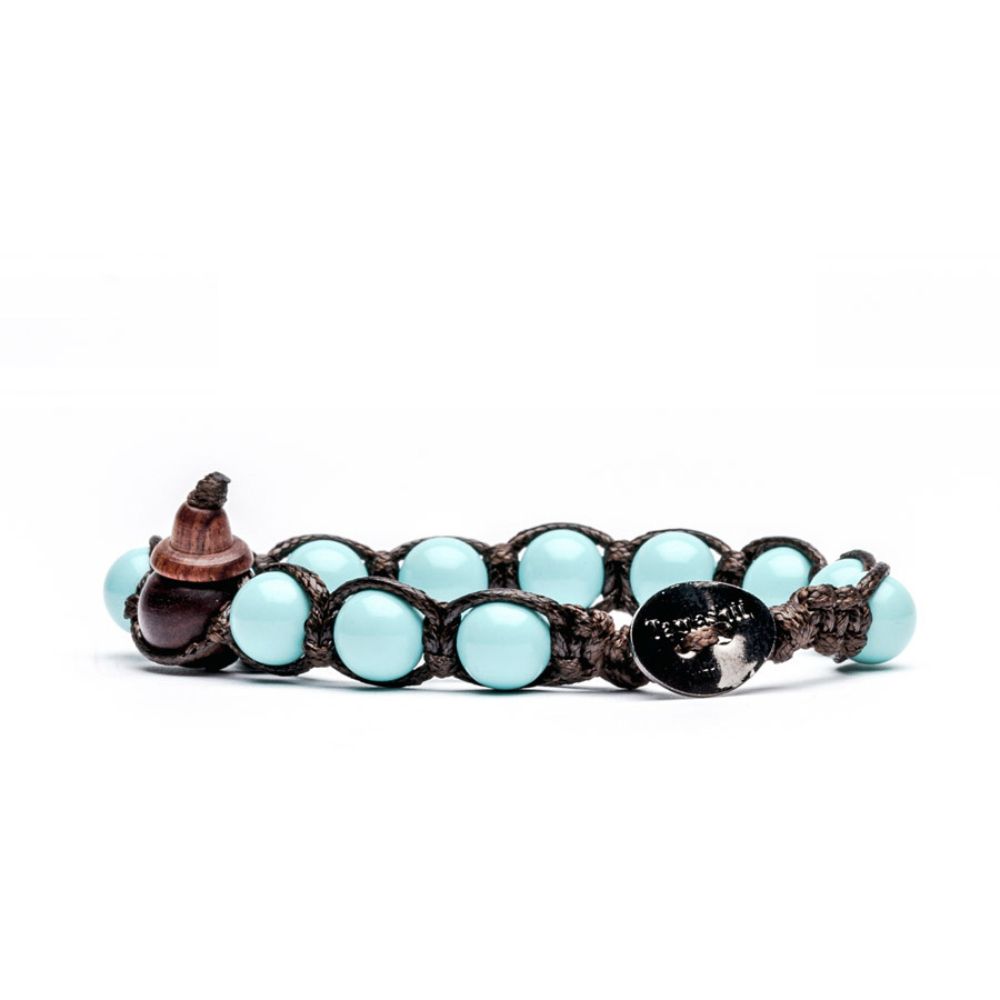 Tibetan Tamashii Bracelet with Turquoise Paste Stone