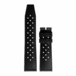 Longines Legend Driver Armband aus schwarzem Gummi 22 mm L682155319