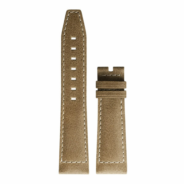 Longines Spirit Armband aus beigefarbenem Kalbsleder 22 mm L682164334