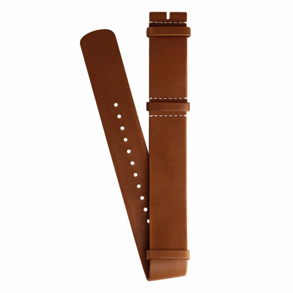 Longines Nato strap in light brown calfskin leather 21 mm L682167680