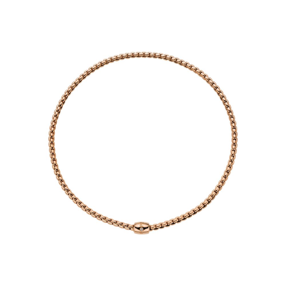 Fope Choker Necklace Eka Flex It Collection in Rose Gold with Diamond