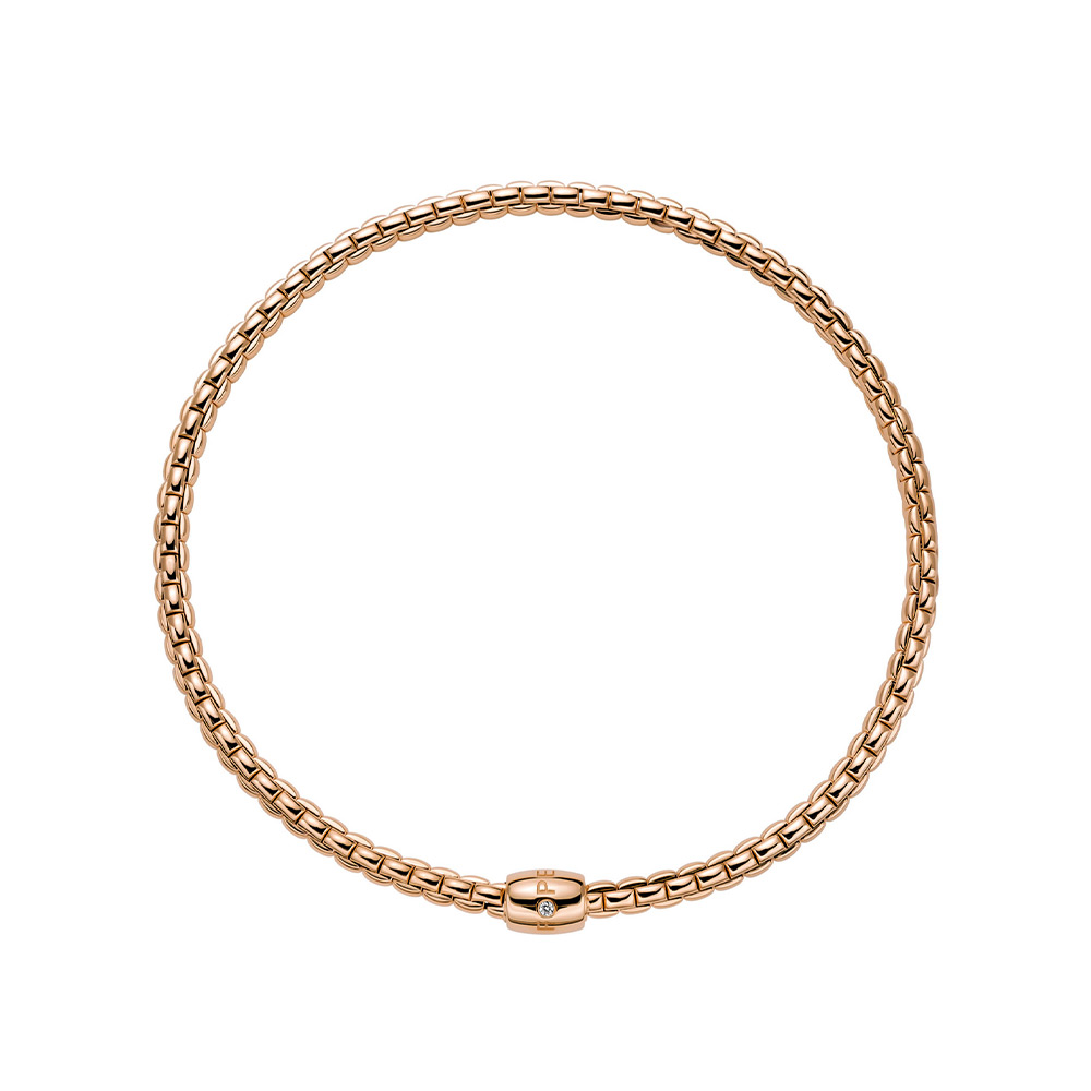 Fope Choker Necklace Eka Flex It Collection in Rose Gold with Diamond