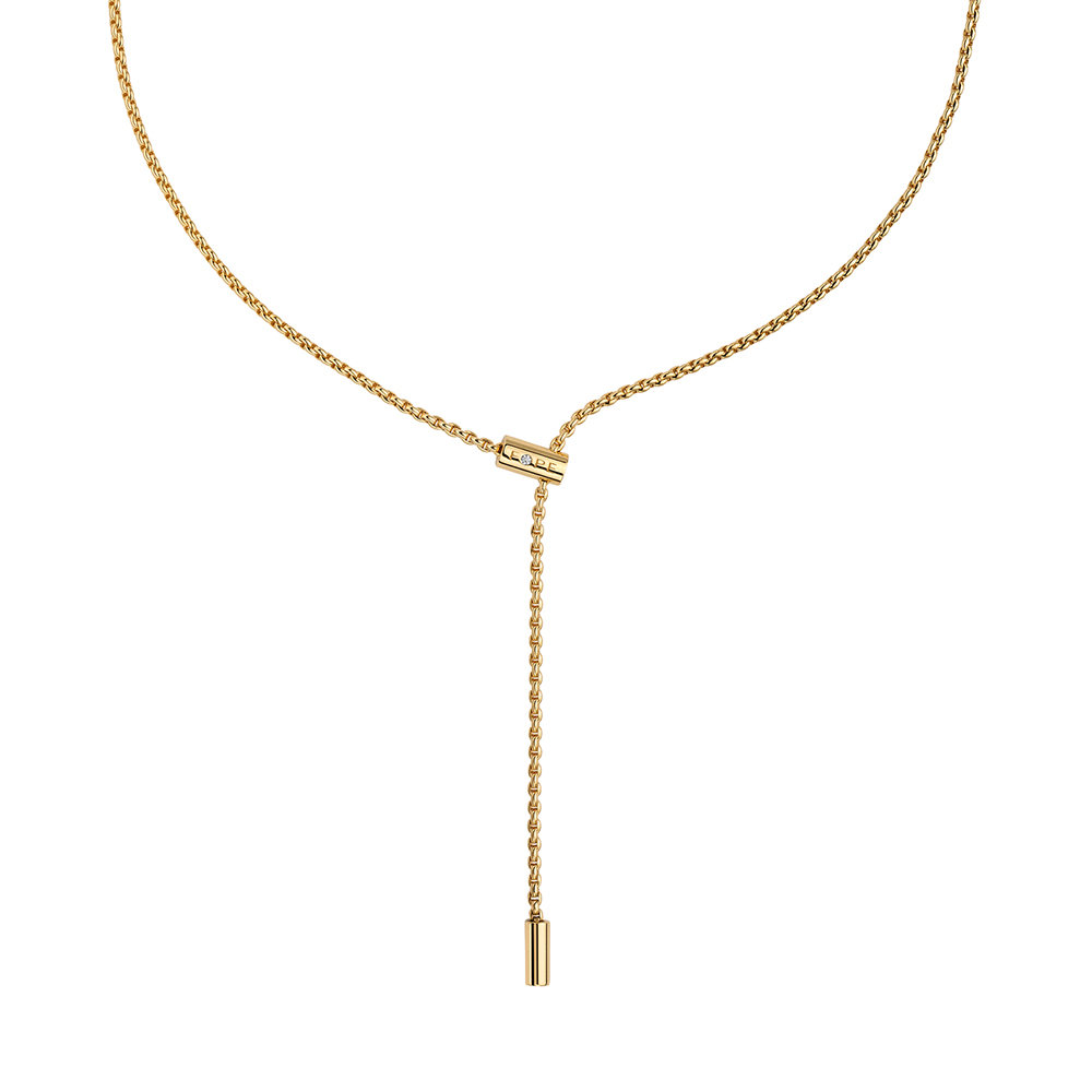 Fope Aria Collection Yellow Gold Pendant Necklace with Diamond