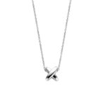 Ti Sento Milano Cross Necklace with Zircons