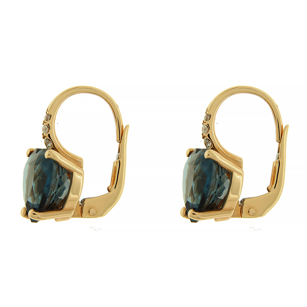 Fabio Ferro Topaz London Medium Heart Cut Earrings