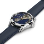 Orologio Hamilton Jazzmaster Open Heart Lady Auto Blu Cosmo Pelle 36 mm