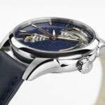 Orologio Hamilton Jazzmaster Open Heart Lady Auto Blu Cosmo Pelle 36 mm