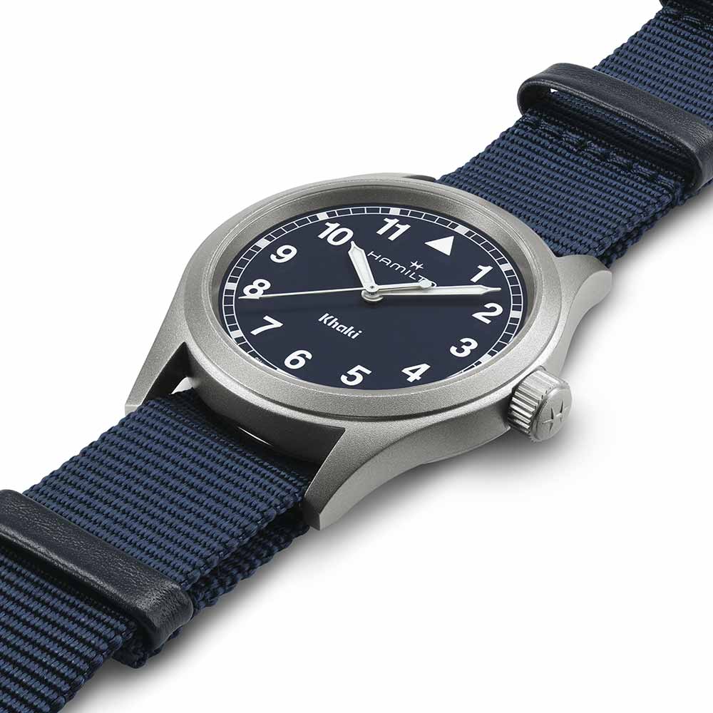 Orologio Hamilton Khaki Field Quartz Blu 38 mm