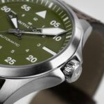 Orologio Hamilton Khaki Aviation Pilot Verde Auto 39 mm