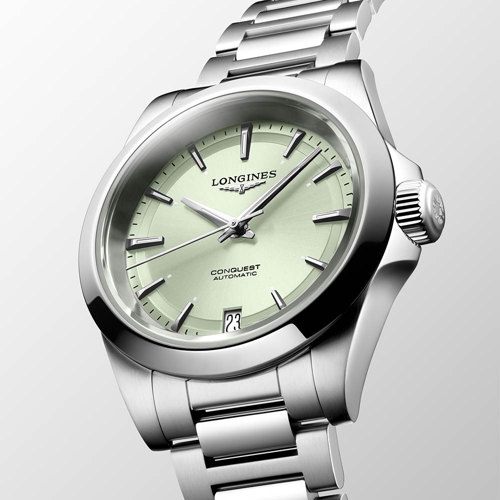 Orologio Longines Conquest Sunray Verde Automatico 34 mm