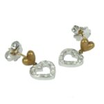 Fabio Ferro Yellow Heart Earrings