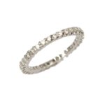 Eternity Fabio Ferro Ring in White Gold with Brilliant Cut Diamonds 0.62 Carat