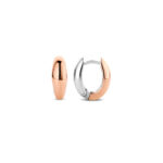 Ti Sento Milano Fixed Rose Gold Plated Silver Lobe Earrings